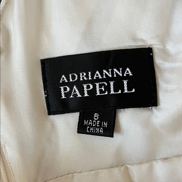 Adrianna Papell Black and White Layered Midi Dress - Picture 2 of 6